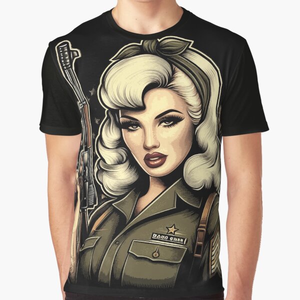 Retro Soldier Woman by PulpVintage