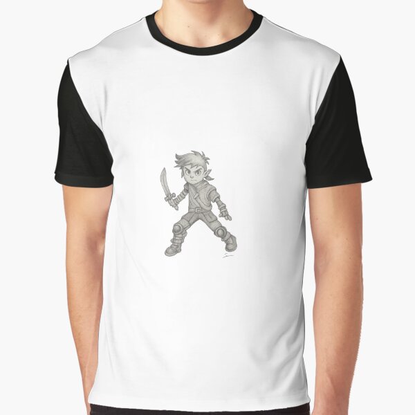 Hand-Drawn Fantasy Warrior Character by Extratera T-Shirts, Hoodie, Sweatshirt | BlankRebels.com (Image 1)