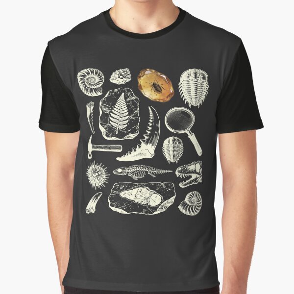 Vintage Fossil Night Study - Cream on Dark Aesthetic by DigitalGlade T-Shirts, Hoodie, Sweatshirt | BlankRebels.com (Image 1)
