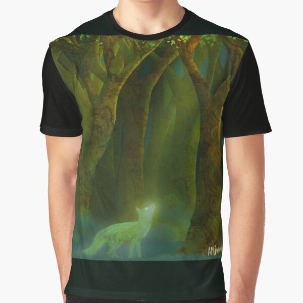 Fox Spirit in an Ancient Forest by Transcendragons T-Shirts, Hoodie, Sweatshirt | BlankRebels.com (Image 1)