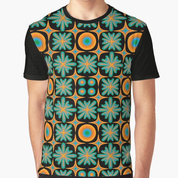 Retro Dream - green and orange by TheGuidedPixie