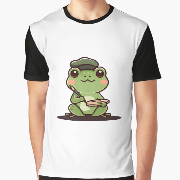 A Cute Artist Frog by DWorriBHappi T-Shirts, Hoodie, Sweatshirt | BlankRebels.com (Image 1)