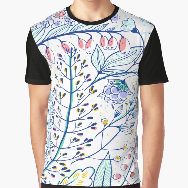 Pastel Beautiful Bold Floral Print by Dollfacedesign T-Shirts, Hoodie, Sweatshirt | BlankRebels.com (Image 1)