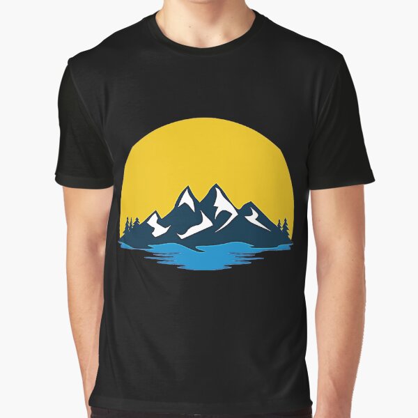 Vintage Retro Mountains T-Shirt by TomahawkV10