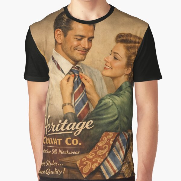 Heritage Cravat Co. – Retro Silk Neckwear Ad by ForeverPrintsOK