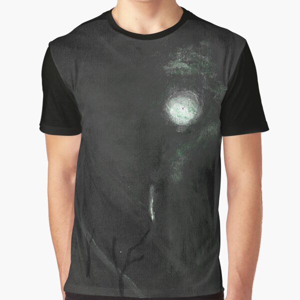 Moon Alien - Eerie painting by DelilahArts T-Shirts, Hoodie, Sweatshirt | BlankRebels.com (Image 1)