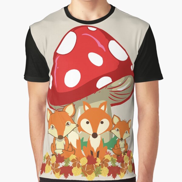 Fox Family Under A Toadstool by madtoyman T-Shirts, Hoodie, Sweatshirt | BlankRebels.com (Image 1)