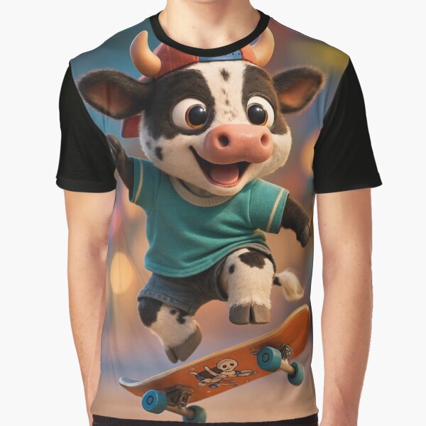 Skater Nguni Cattle Cow 2 by Sillytoe T-Shirts, Hoodie, Sweatshirt | BlankRebels.com (Image 1)