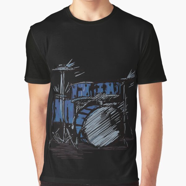 drum kit sketch music by pirminio T-Shirts, Hoodie, Sweatshirt | BlankRebels.com (Image 1)