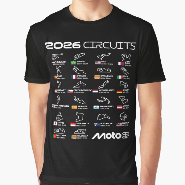 MotoGP 2026 Season Circuits Shirt – Full Track Map Calendar Design by Stotee Hoodie, Sweatshirt | BlankRebels.com (Image 1)