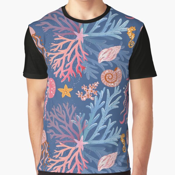 Coral Reef Pattern by virilamissa T-Shirts, Hoodie, Sweatshirt | BlankRebels.com (Image 1)