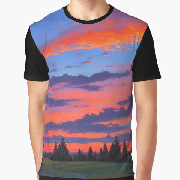 Twilight's Reflection Sunset River by Permana96 T-Shirts, Hoodie, Sweatshirt | BlankRebels.com (Image 1)