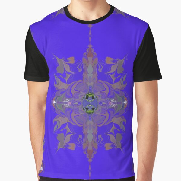Kallexos-Design- It's Blue 3 - Hippie Fantasy Design with a slight holo effect by Kallexos T-Shirts, Hoodie,... (Image 1)