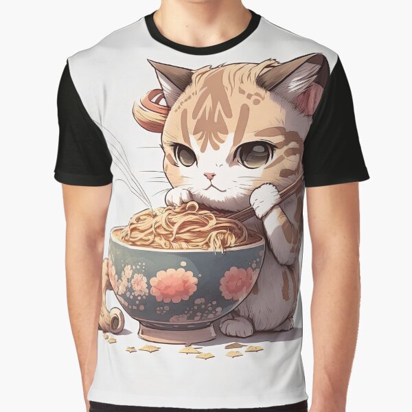 Cat Eating Spaghetti by AiCollection T-Shirts, Hoodie, Sweatshirt | BlankRebels.com (Image 1)