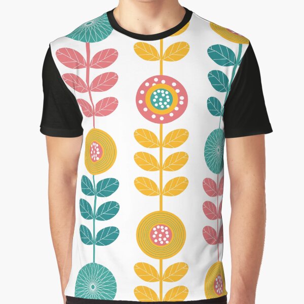 Retro Floral Pattern Flowers by semioddfinds