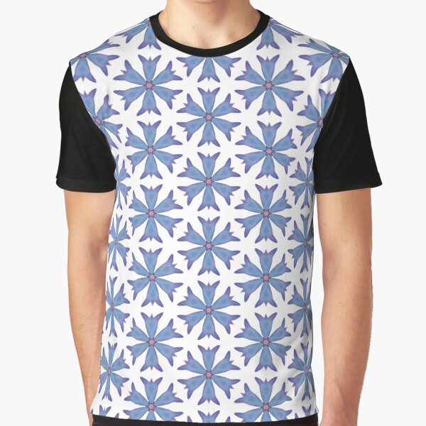 Blue agapanthus pattern by LittleBettyMakes T-Shirts, Hoodie, Sweatshirt | BlankRebels.com (Image 1)