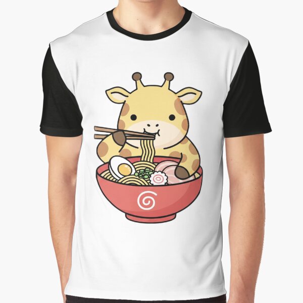 Giraffe ramen noodles japanese ramen food kawaii cute adorable by CheeseBlueprint T-Shirts, Hoodie, Sweatshirt (Image 1)