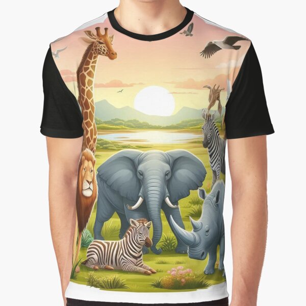 Animals carton design by M--Y T-Shirts, Hoodie, Sweatshirt | BlankRebels.com (Image 1)