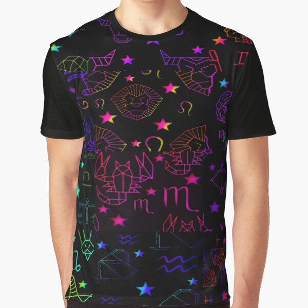 A Zodiac Test Rainbow Vaporwave Design by Grimdol Fair T-Shirts, Hoodie, Sweatshirt | BlankRebels.com (Image 1)