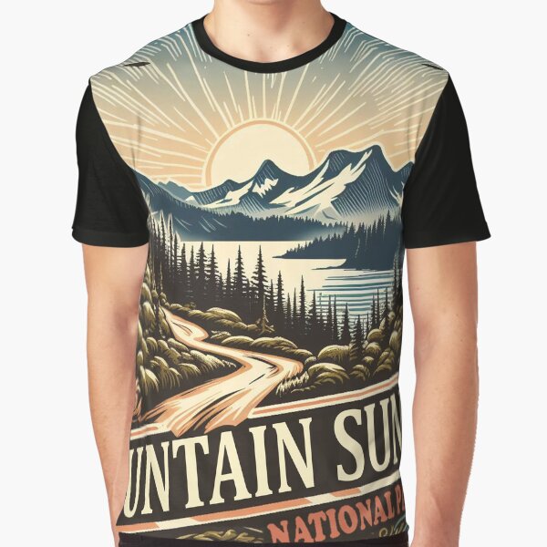 US Mountain Sunset by erkinmaddison T-Shirts, Hoodie, Sweatshirt | BlankRebels.com (Image 1)