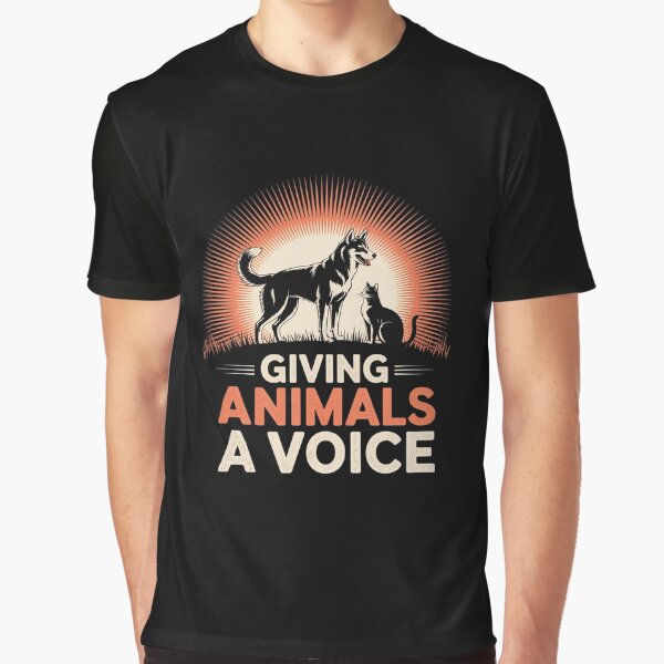 Animal Welfare GIVING ANIMALS A VOICE Funny Animal Rights by LeeEvans222 T-Shirts, Hoodie, Sweatshirt (Image 1)