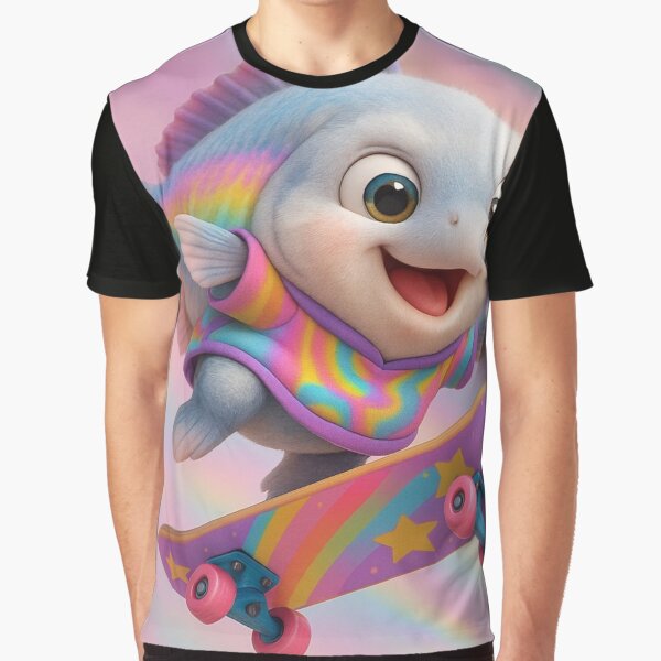 Skater Ocean Whitefish by Sillytoe T-Shirts, Hoodie, Sweatshirt | BlankRebels.com (Image 1)
