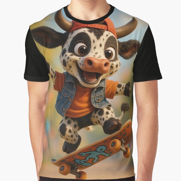 Skater Nguni Cattle Cow 1 by Sillytoe T-Shirts, Hoodie, Sweatshirt | BlankRebels.com (Image 1)