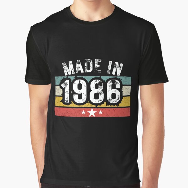 Made in 1986” retro sunset design by PrintHorizonD T-Shirts, Hoodie, Sweatshirt | BlankRebels.com (Image 1)