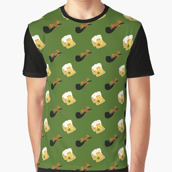 Green Irish Beer and Pipe St Patrick's Day by ILLYL Creatives T-Shirts, Hoodie, Sweatshirt | BlankRebels.com (Image 1)