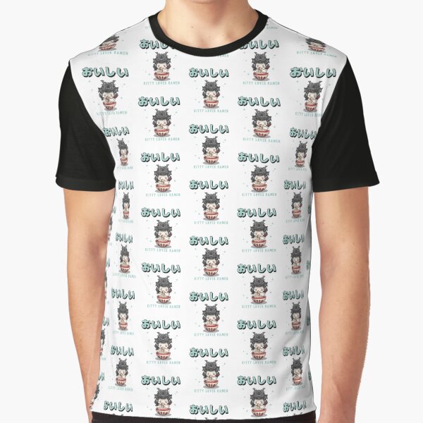 Samurai Kitty Loves Ramen- Ramen Life Tastes Great! by Red-ElYoubi T-Shirts, Hoodie, Sweatshirt | BlankRebels.com (Image 1)