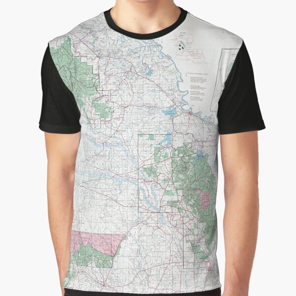Kisatchie National Forest Map (1978) Louisiana Woodland Reserve Atlas by BravuraMedia T-Shirts, Hoodie, Sweatshirt (Image 1)