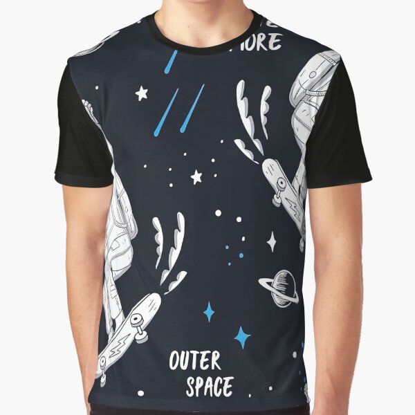 Astronaut Pattern, Astronaut Seamless Pattern, Skate by graphic-genie T-Shirts, Hoodie, Sweatshirt (Image 1)
