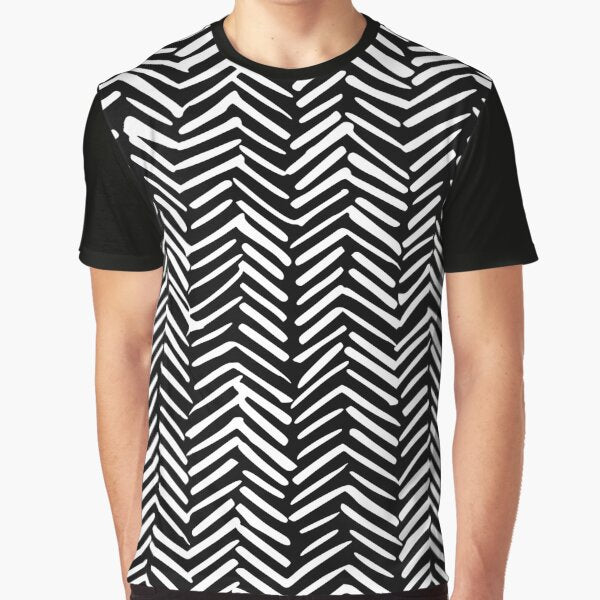 Boho Mudcloth Pattern, Black and White by meggydesigns T-Shirts, Hoodie, Sweatshirt | BlankRebels.com (Image 1)