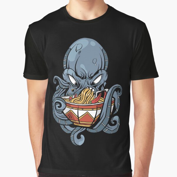 Octopus Eating Ramen by OnepixArt T-Shirts, Hoodie, Sweatshirt | BlankRebels.com