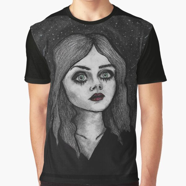 Space girl - Starry night by DelilahArts T-Shirts, Hoodie, Sweatshirt | BlankRebels.com (Image 1)