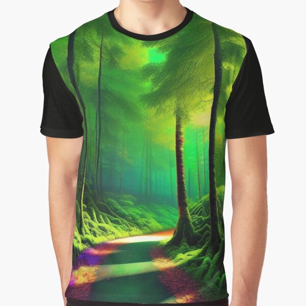 Enchanted forest Ai Generated by AiGens T-Shirts, Hoodie, Sweatshirt | BlankRebels.com (Image 1)