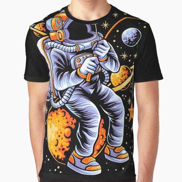 Funny Astronaut Fishing in Space Sticker by PatternSquare T-Shirts, Hoodie, Sweatshirt | BlankRebels.com (Image 1)