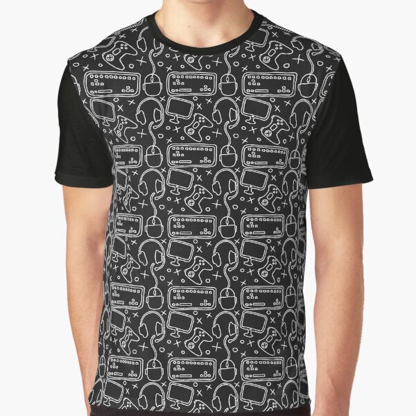 Gaming Keyboard Mouse Pattern T-Shirts, Hoodie, Sweatshirt