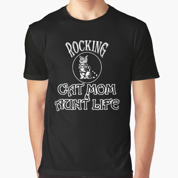 Rocking the cat mom and aunt life funny by vidyaroul T-Shirts, Hoodie, Sweatshirt | BlankRebels.com (Image 1)