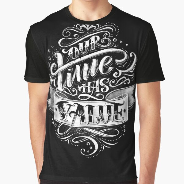 Our time has value inspiring quote lettering by Letterelfa T-Shirts, Hoodie, Sweatshirt | BlankRebels.com (Image 1)