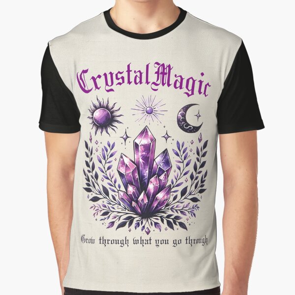 Crystal Magic — Growth, Healing & Celestial Transformation by MysticOzzy T-Shirts, Hoodie, Sweatshirt (Image 1)