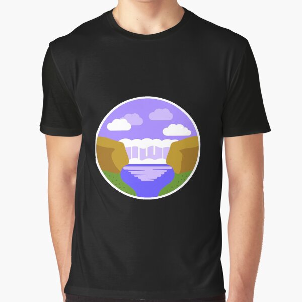 Landscape  with Waterfall by DMJPRINT T-Shirts, Hoodie, Sweatshirt | BlankRebels.com (Image 1)
