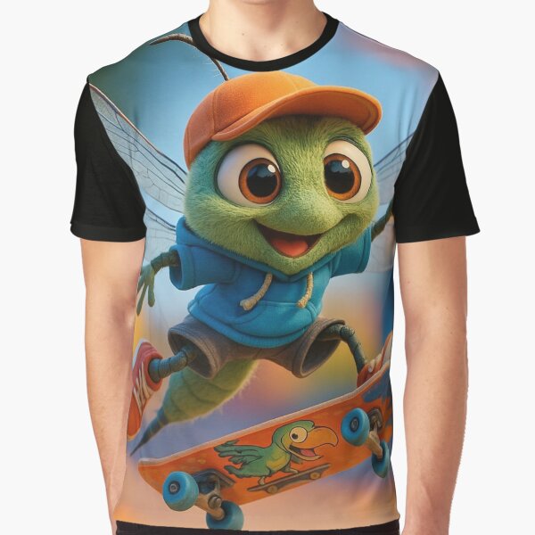 Skater Meganeura by Sillytoe T-Shirts, Hoodie, Sweatshirt | BlankRebels.com (Image 1)