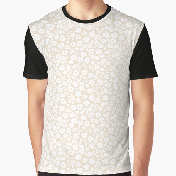 Antique White Cream Boho Floral Flowers by Erin Kendal T-Shirts, Hoodie, Sweatshirt | BlankRebels.com (Image 1)