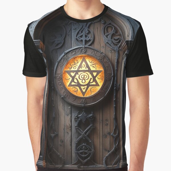 The Locked Archive Door – Mysterious Gothic Academia Artwork by semenol T-Shirts, Hoodie, Sweatshirt (Image 1)