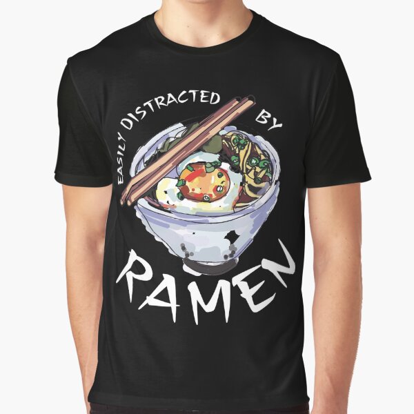 easily distracted by ramen by Bizarro23 T-Shirts, Hoodie, Sweatshirt | BlankRebels.com (Image 1)