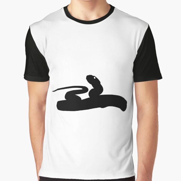 Snake Black Silhouette Pet Animal Cool Style by gin3art T-Shirts, Hoodie, Sweatshirt | BlankRebels.com (Image 1)