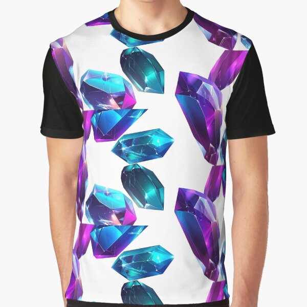 Vibrant Floating Ethereal Crystals and Gemstones by CrystalVanta T-Shirts, Hoodie, Sweatshirt | BlankRebels.com (Image 1)
