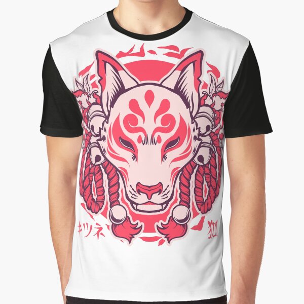 Kitsune mask by Errezetaka T-Shirts, Hoodie, Sweatshirt | BlankRebels.com (Image 1)
