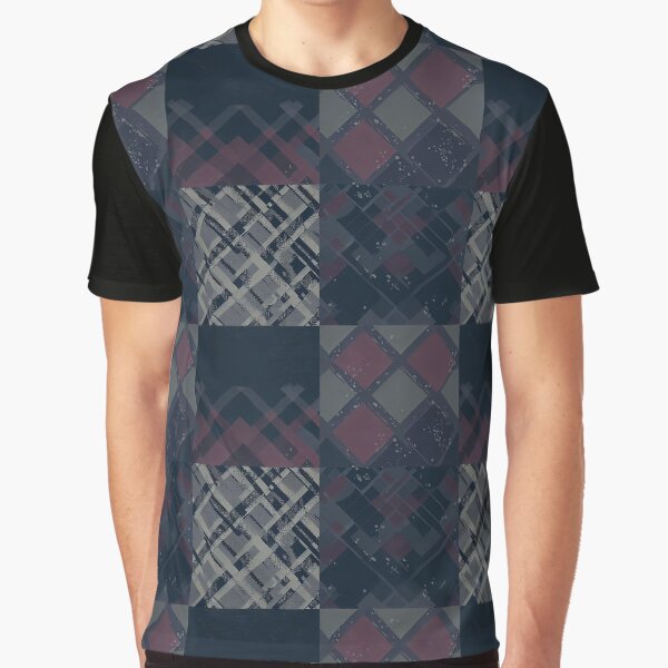 Grunge Patchwork in Grey by SamJanner T-Shirts, Hoodie, Sweatshirt | BlankRebels.com (Image 1)
